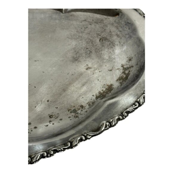 Vintage Del La Pena Silver Plated Oval Tray 18 - Picture 3 of 8